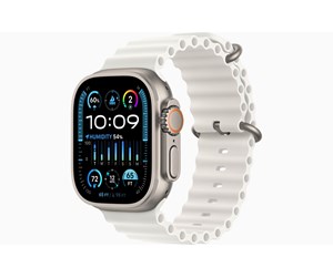 Apple Watch Ultra Gps  Cellular 49mm Titanium Case With White Ocean Band