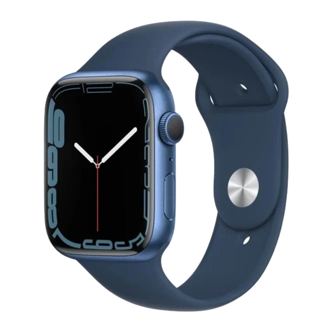 Brugt Apple Watch 45mm Aluminium Gpscellular Blå Rigtig God
