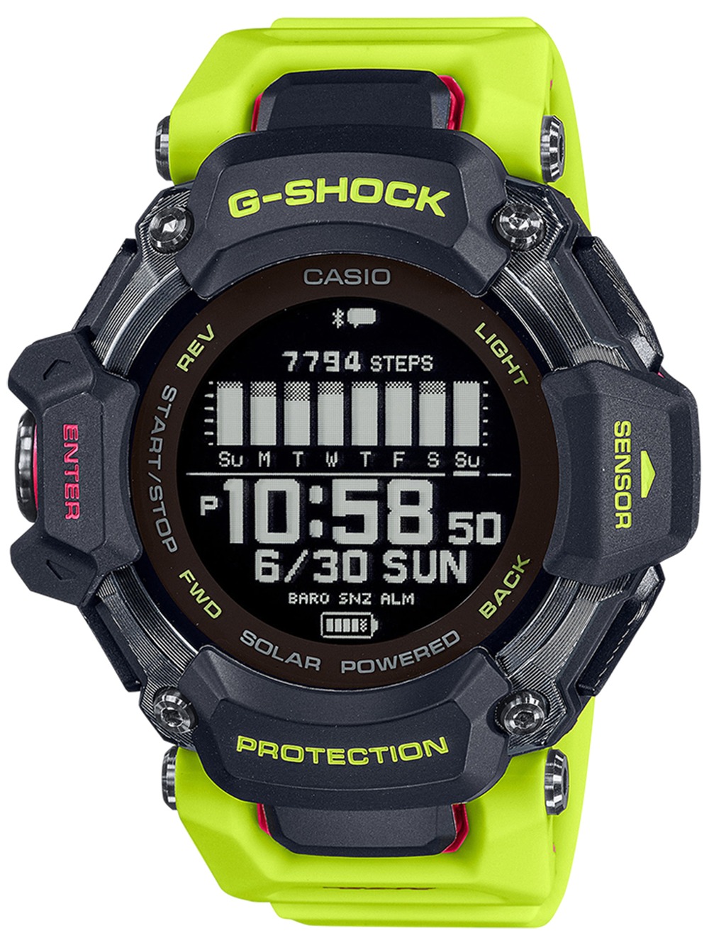 Casio Gbd H2000 1a9er Herreur Shock Squad