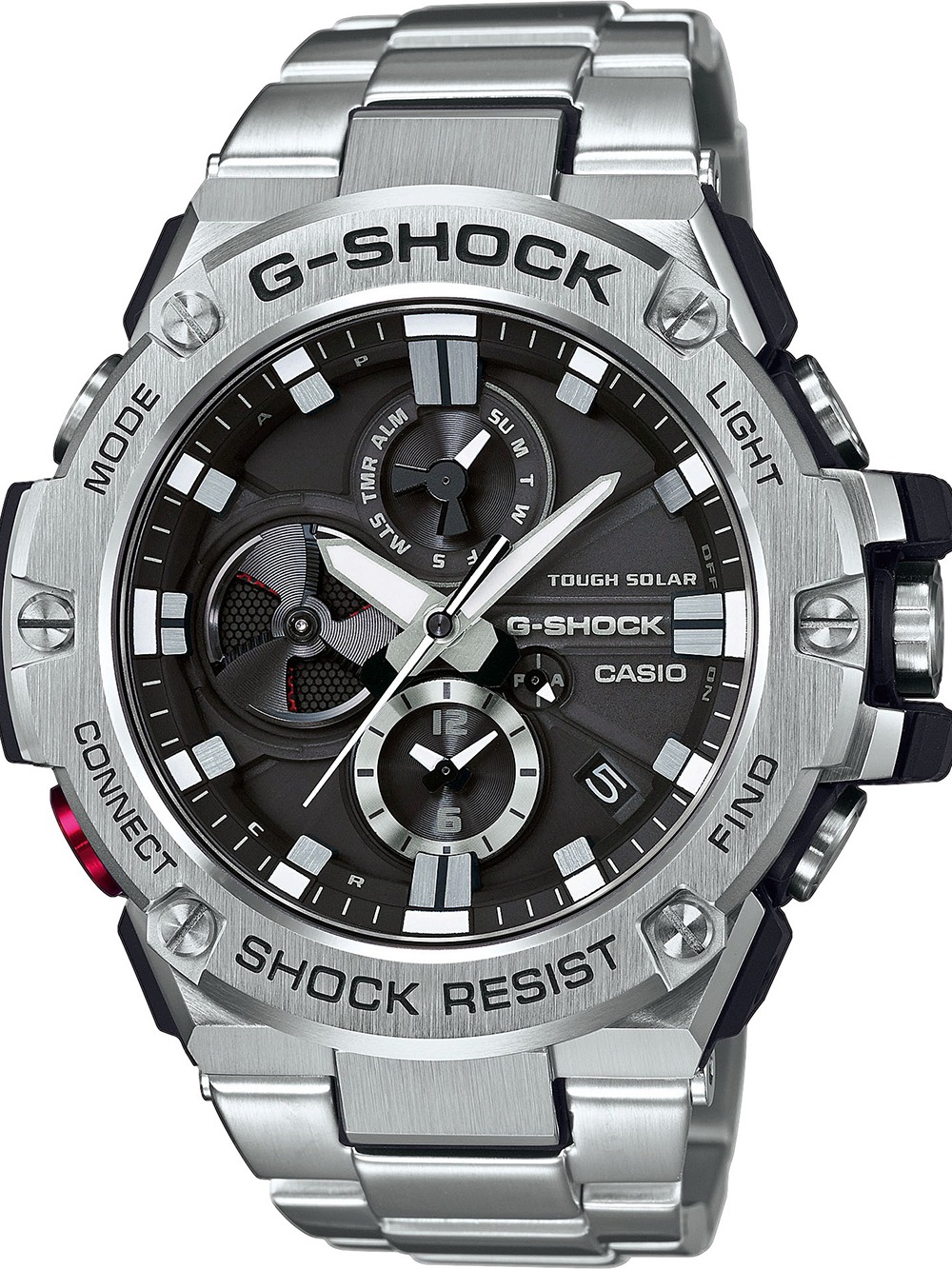 Casio Gst B100d 1aer Herreur Steel Radiostyret