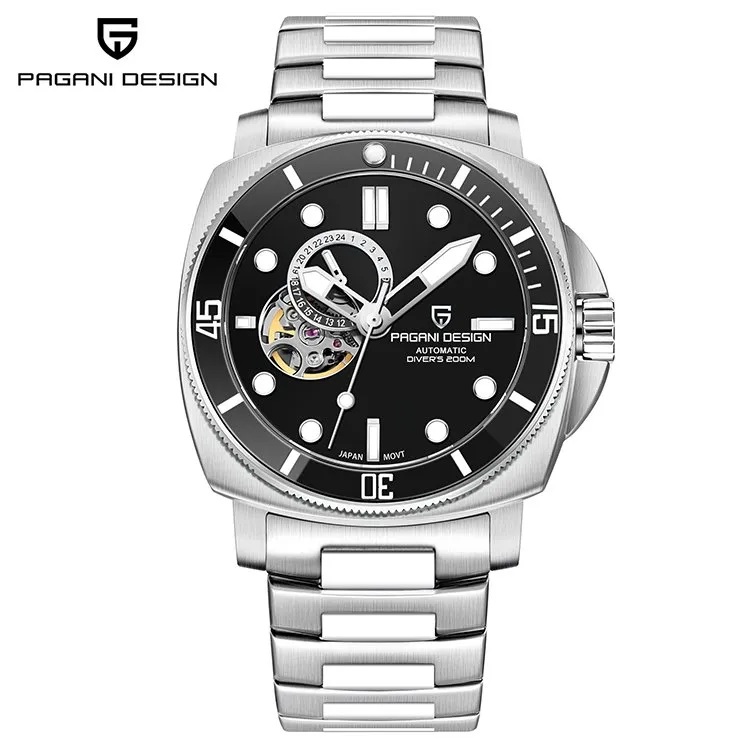 Pagani Design Black Diver Herreur 1736