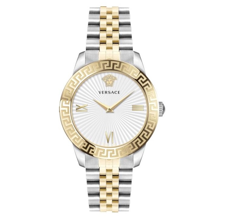 Versace Greca White Silver Dameur Vevc00519