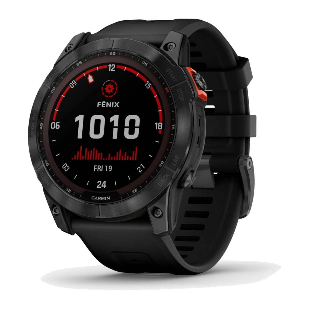 Brugt Garmin Fenix Solar 51mm Sort Rigtig God