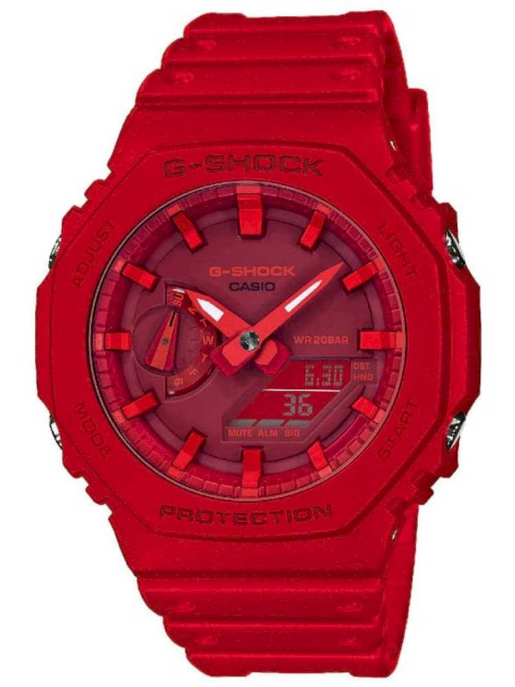 Casio 2100 4aer Herreur Shock Rødt