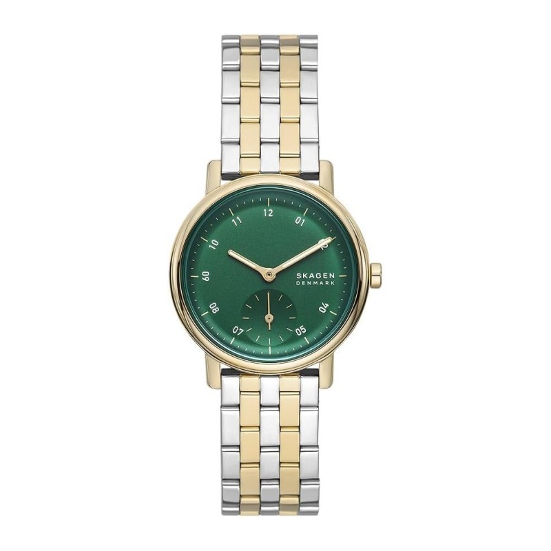 Skagen Kuppel Lille Skw3122 Dameur Quartzværk Grøn Urskive
